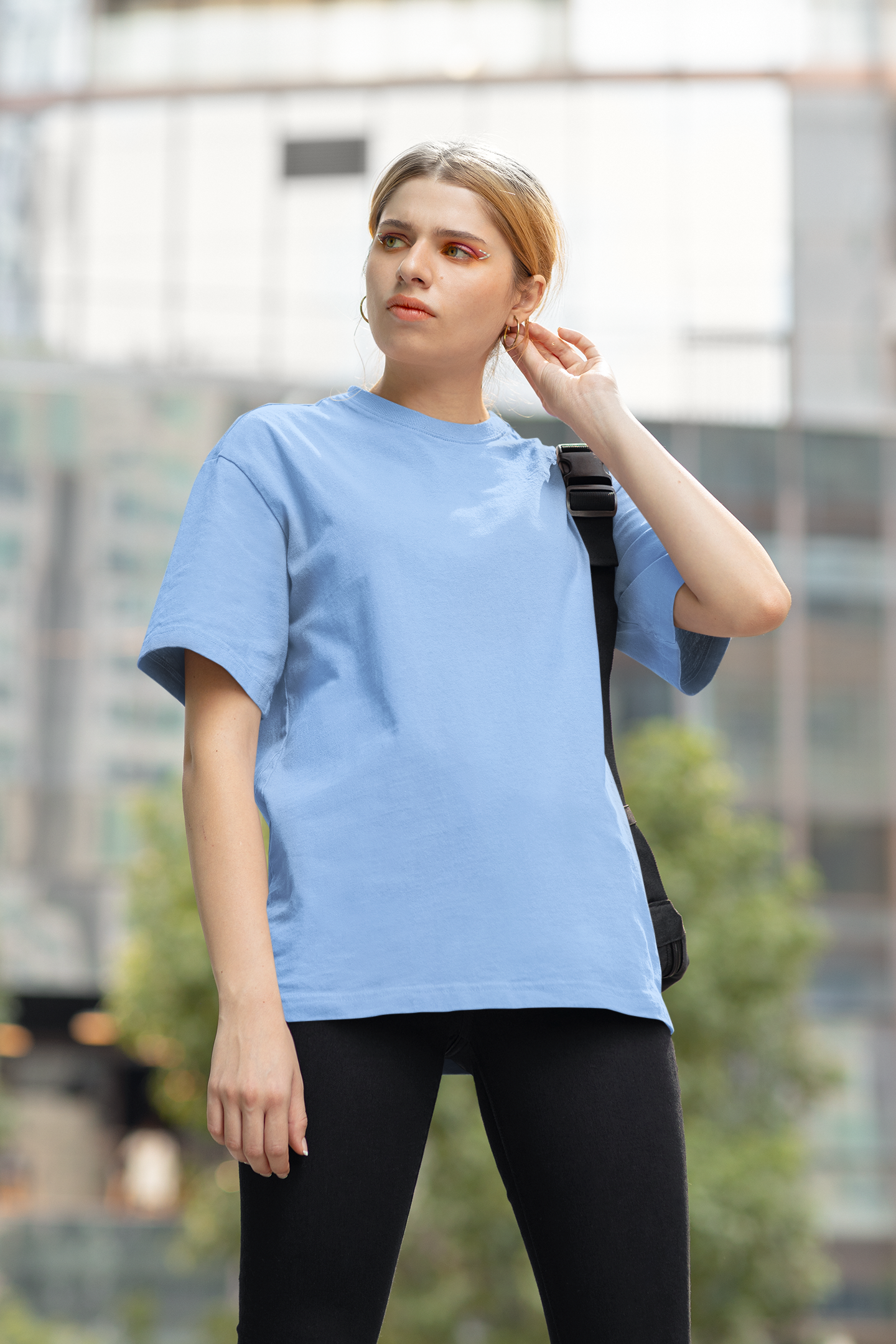 Baby Blue Oversized Tee