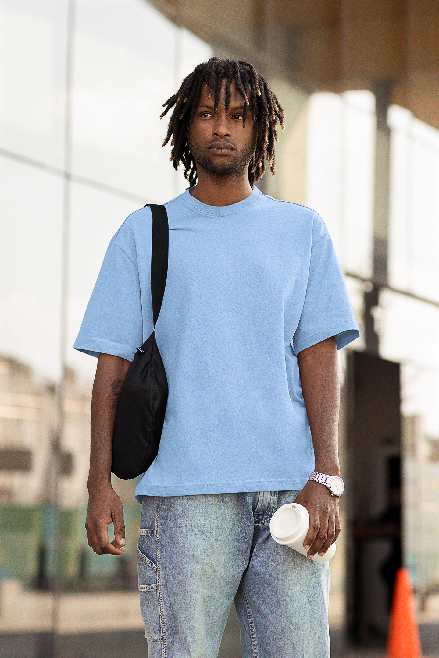 Baby Blue Oversized T-shirt