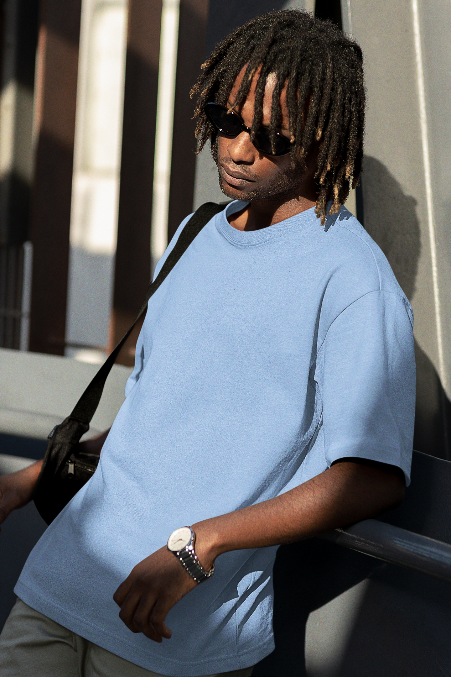 Baby Blue Oversized T-shirt