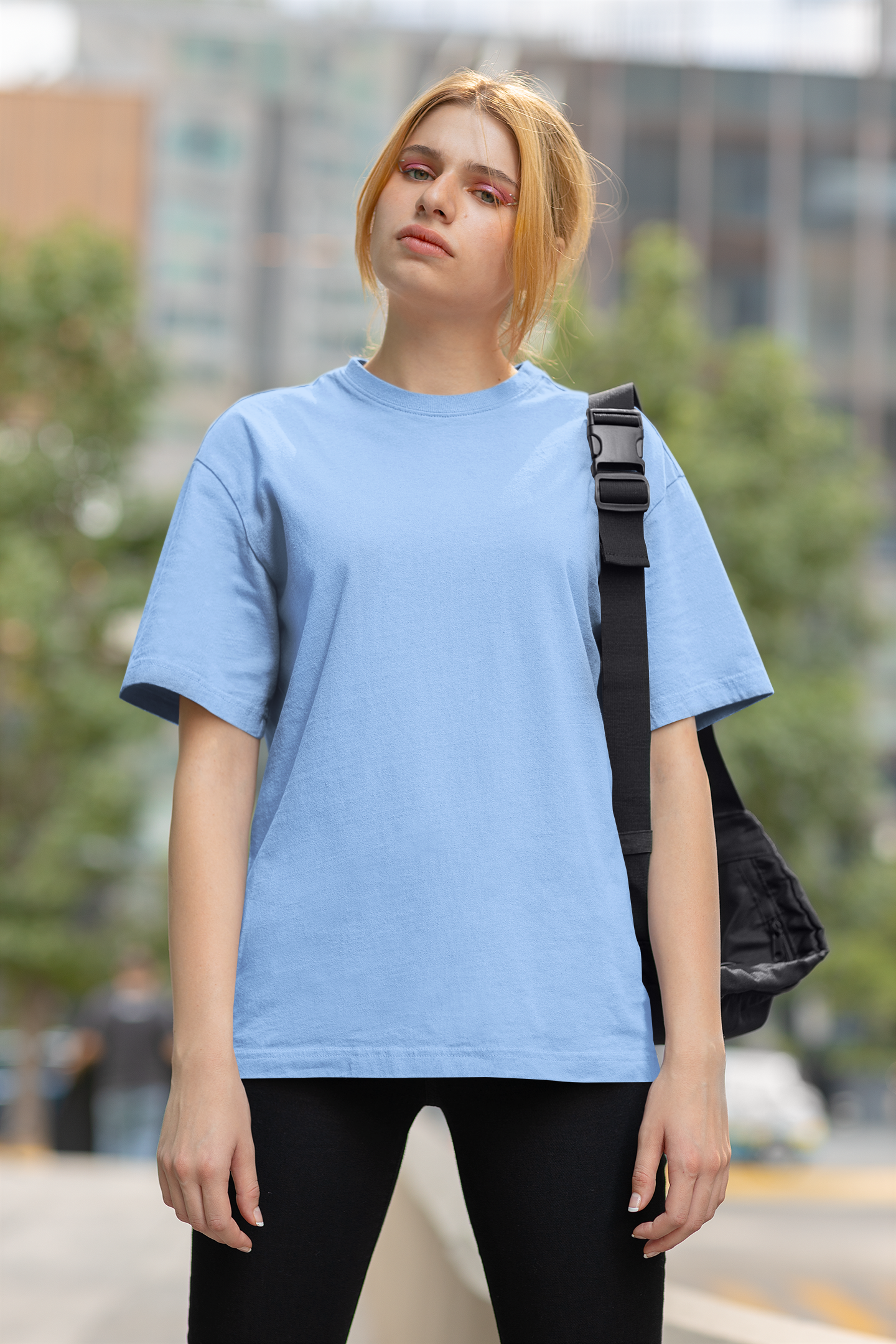 Baby Blue Oversized Tee